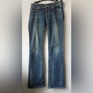 Miss Me Jeans Bootcut Women's Sequin Embellished Y2K - Size 28